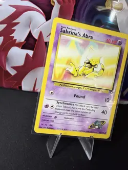 Sabrina's Abra 93/132 Gym Challenge Regular LP - NM Vintage Pokemon Card - Image 2