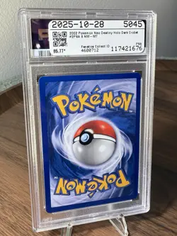 Pokemon TCG Dark Crobat 2/105 Neo Destiny Holo Rare PSA 8 English 2002 - Image 3