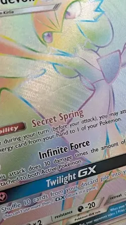 Pokemon Gardevoir GX 159/147 Secret Rare Rainbow Burning Shadows MP - Image 3