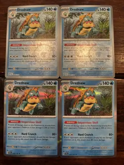 Pokemon TCG Drednaw 044/142 Holo & Reverse Holo LOT! Stellar Crown - Image 1