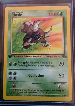 1999 Pokemon Jungle Pinsir 1st Edition 25/64 - Image 1