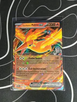 Team Rockets Moltres EX 31/182 Double Rare - Destined Rivals Pokemon TCG (NM) - Image 1
