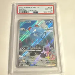 Pokemon TCG 2023 Marill 204/193 Paldea Evolved Illustration Rare Basic PSA 10 - Image 1