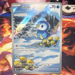 Pokemon TCG Piplup Me02: Phantasmal Flames 098/094 Illustration Rare Holo Basic - Image 1