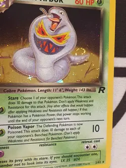 Pokemon Karte Dunkles Arbok 2/82 Team Rocket Set Pokemon Dark Alakazam Holo TCG - Image 4