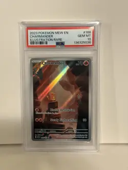 PSA 10 Charmander Pokemon Scarlet & Violet 151 Illustration Rare Holo 168/165 - Image 1