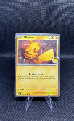 2024 Temporal Forces Pokemon Day 2026 Pikachu 051/162 Cosmo Holo Promo - Image 1