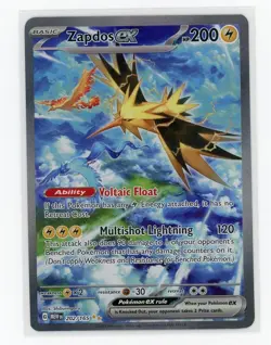 Pokemon TCG Scarlet & Violet 151 Zapdos Ex Secret Illustration Rare 202/165 NM - Image 1