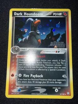 Dark Houndoom - 37/109 - Pokemon Ex Team Rocket Returns Reverse Holo Rare MP - Image 1