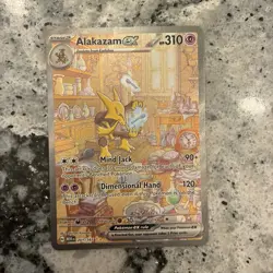 NM Alakazam ex 201/165 Special Illus. Rare SV151 Scarlet & Violet Holo Pokemon - Image 1