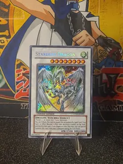 Yu-Gi-Oh Stardust Dragon Secret Rare Card CT05-EN001 Limited Edition - Image 1