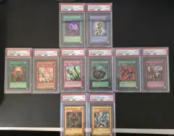 Yugioh 1st Ed PSA graded lot - Image 1