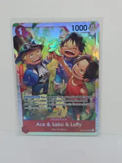 Ace & Sabo & Luffy OP13-007 SR | NM | Carrying on His Will | One Piece TCG | EN - Image 1