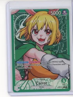 One Piece Carrot OP08-021 Alt Art Leader Two Legends English - Image 1