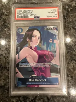 2023 Boa Hancock OP02 Paramount War Box Topper OP02-059 UC PSA 10 English - Image 1