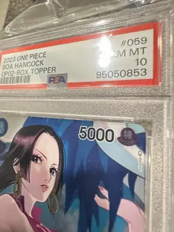 2023 Boa Hancock OP02 Paramount War Box Topper OP02-059 UC PSA 10 English - Image 4
