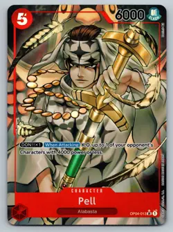 One Piece Kingdoms Of Intrigue Pell Alternate Art OP04-013 NM Super Rare - Image 1