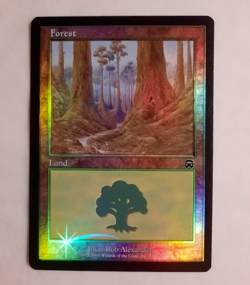 Magic MTG NM Foil Forest 349 Mercadian Masques Basic Land Card - Image 1
