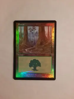Magic MTG NM Foil Forest 349 Mercadian Masques Basic Land Card - Image 3