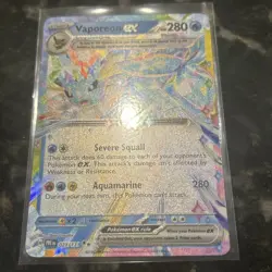 Vaporeon ex 023/131 Prismatic Evolution Holo Double Rare Pokemon TCG Card NM - Image 2