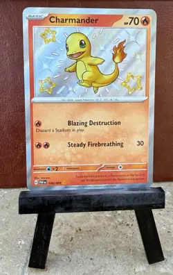 Pokemon TCG Charmander Paldean Fates 109/091 Shiny Card - Image 1