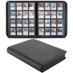 16-Pocket Binder for 1280 Trading Cards, Ringless Album with 40 Double Sided ... - Image 1