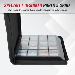 16-Pocket Binder for 1280 Trading Cards, Ringless Album with 40 Double Sided ... - Image 2