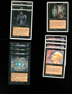 OLD SCHOOL FORMAT MONO BLACK DECK-60 card deck-Magic the Gathering-MTG-RTP - Image 1