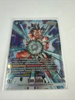 Son Goku FB09-037 Alternate Art Dual Evolution Dragon Ball Card English Fusion - Image 1