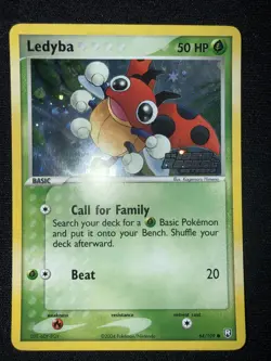 Ledyba 64/109 EX Team Rocket Returns Reverse Holo Stamped Pokemon Card - NM - Image 1
