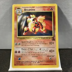 Pokemon Card TCG Arcanine Black Star Promo 6 League 2000 Rare - Image 2