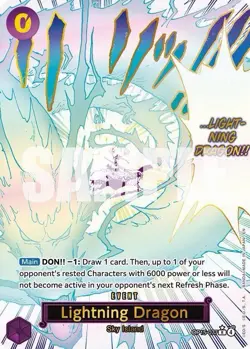 One Piece Card Game TCG Lightning Dragon Manga Event OP15-077 - Image 2