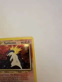 Pokemon Typhlosion 1st Edition Holo Rare 18/111 Neo Genesis Card Damaged HP - Image 3