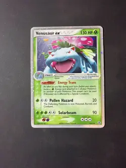 Pokemon TCG Venusaur EX Holo Rare Card 112/112 2004 EX FireRed LeafGreen - Image 1