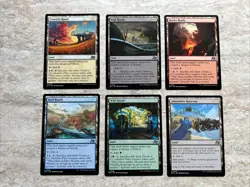 MTG Magic - Aetherdrift Vehicle Lands - 6 Card Full Set - Image 1
