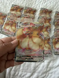 Pokemon TCG Shining Fates Eevee VMAX SWSH087 Full Art Holo Sealed Promo Cards 17 - Image 1