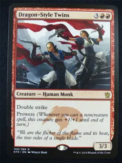 Dragon-Style Twins - Mtg Card #1ZP - Image 1