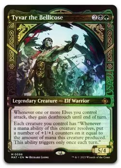 Tyvar the Bellicose (Showcase) #98 (Foil) NM March of the Machine MAT Magic MTG - Image 1