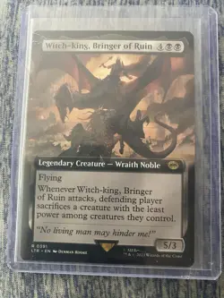 Witch-King Bringer of Ruin Lord of The Rings MTG (Extended Art) Regular NM - Image 1