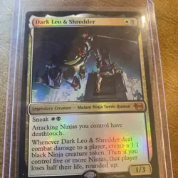 Foil Dark Leo and Shredder - Teenage Mutant Ninja Turtles - MtG- NM - Image 2