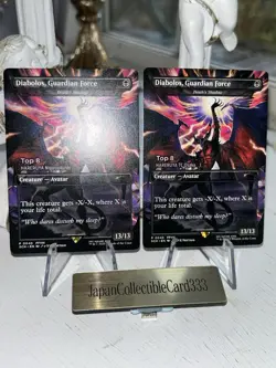 2x MTG DIABOLOS GUARDIAN FORCE Top8 WPN Promo Final Fantasy Non-Foil Japan Gift - Image 1