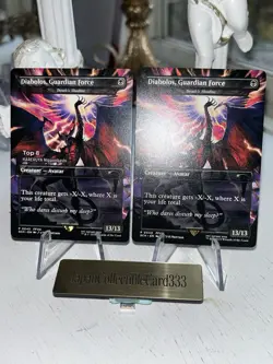 2x MTG DIABOLOS GUARDIAN FORCE Top8 WPN Promo Final Fantasy Non-Foil Japan Gift - Image 2