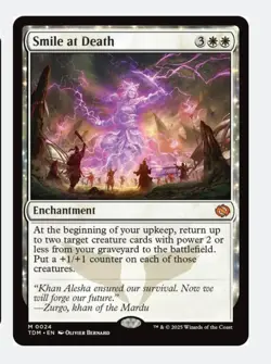 Smile at Death | MTG TDM | White Reanimate Power 2 or Less | Mythic | NEW NM - Image 1