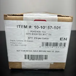 1st Print Pokemon TCG SV10 Destined Rivals Booster Box Case shipped double boxed - Image 1