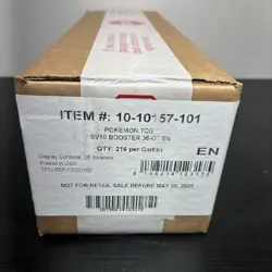 1st Print Pokemon TCG SV10 Destined Rivals Booster Box Case shipped double boxed - Image 2