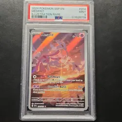 2024 Pokemon SV08 Mesprit 204/191 Surging Sparks Illustration Rare Holo PSA 9 - Image 1