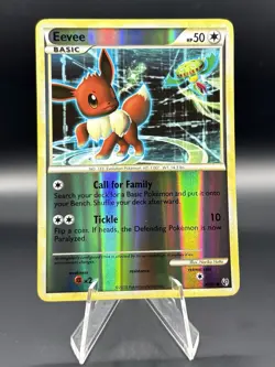 Eevee - 48/90 - Pokemon Undaunted Heart Gold/Soul Silver Reverse Holo NM - Image 1
