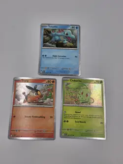 Chikorita 008 Tepig 029 Totodile 041 Cosmos Holo Promos Ascended Heroes Pokemon - Image 1