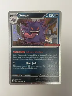 Pokemon Gengar Promo Card GameStop Exclusive English LP - Image 1