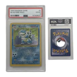 1999 Pokemon Game BLASTOISE HOLO #2 PSA VG-EX 4 - Image 1